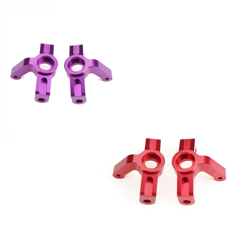 

2 Pcs Aluminum Alloy Front Steering Cup Steering Blocks for Wltoys 104001 1/10 RC Car Upgrade Parts Accessories