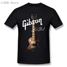 Классные гитара, футболки Gibson, графическая футболка, мужские футболки Gibson, рок, гранж, музыка, влюбленные, футболки, хипстерские топы, хип-хоп, повседневные топы