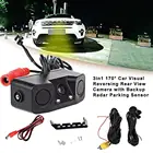 1 комплект Автомобильный видеорадар заднего вида HD камера с радаром Датчик Визуальный задний вид видео Парковочная сигнализация система датчиков для автомобиля Авто