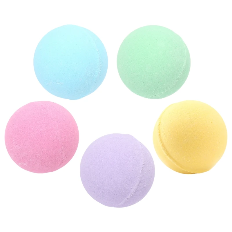 

5Pcs 20g Bubble Bath Bombs Gift Set Sea Salt Fragrance Moisturizing Exfoliating Relieve Stress Fizzies Shower SPA Kit