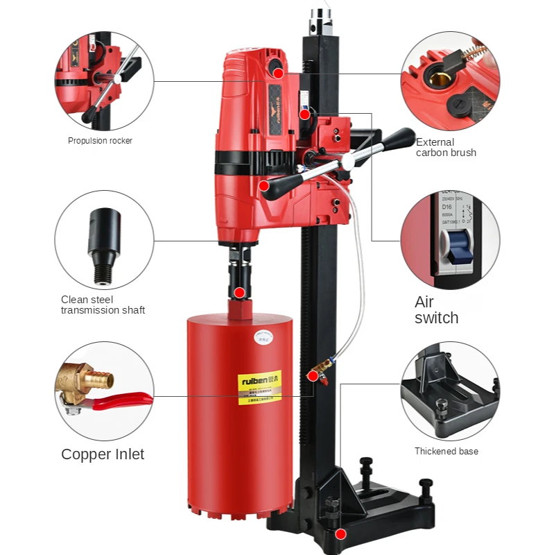

2600w Desktop water drill drilling machine concrete drilling drilling machine high-power air-conditioning drilling electric dril