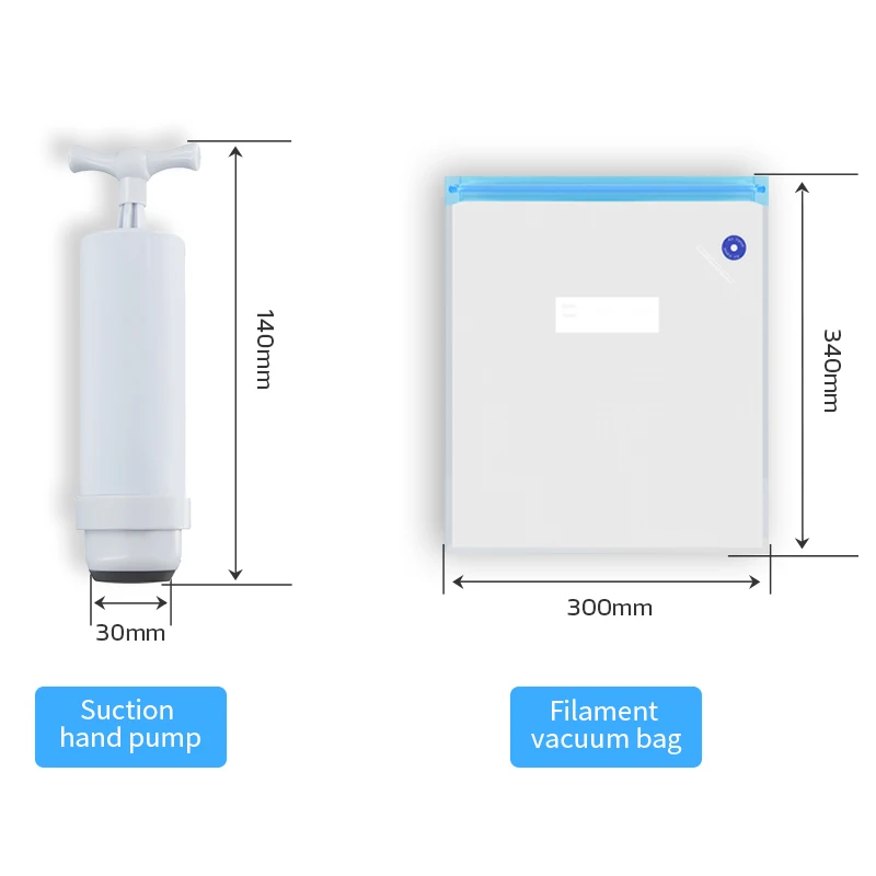 Новая вакуумная сумка для хранения с пластиковым наполнителем из АБС-пластика и