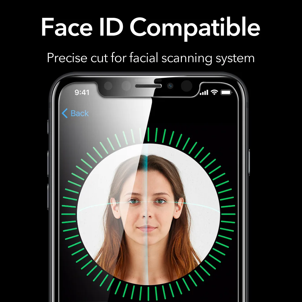 ESR закаленное стекло для iPhone X защита экрана 9H Защитная пленка 7 8 Plus 6 6S 2