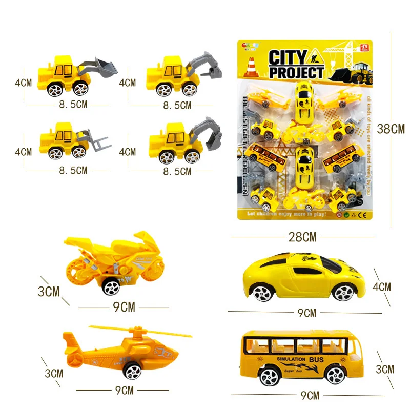 1 комплект крутая машина для экскавации игрушки мобильный магазин автобус модель