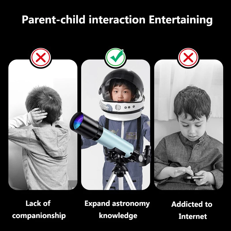 Beginner Professional Astronomical Telescope 60 Times Powerful Monocular BAK4-Prism Binoculars Search Moon for Children Gifts |