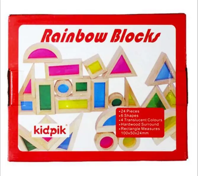 Детский сад раннее образование: 24 сенсорного интеллекта Радуга строительные