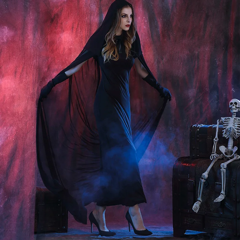 Плащ для Хэллоуина костюмы на Хэллоуин женщин аксессуары Аниме ведьма волшебник