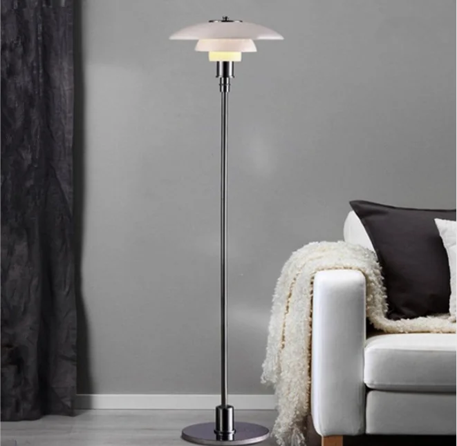 

Modern PH 3/2 Glass Floor Lamp Classic Poul Henningsen Art Reading Standard Lamp Fixture LED Suspension Lamps FA017