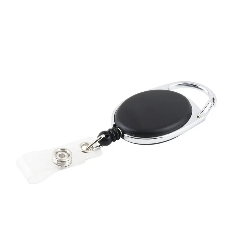 

Retractable Pull Key Ring Chain Reel ID Lanyard Name Tag Card Badge Holder Reel Recoil Belt Key Clip Classic Keychain 2020