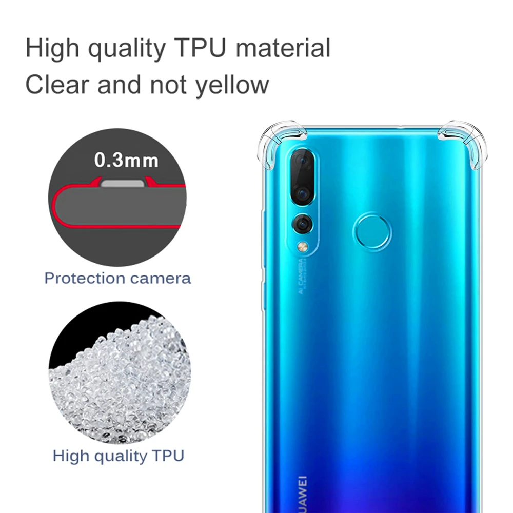 Для Huawei P Smart Z Y9 Prime Nova 5i 3i 5 Pro Maimang 7 6 Чехол для задней панели ультратонкий