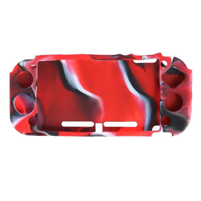 camouflage red Силиконовый защитный чехол для Switch Lite, мягкий камуфляжный чехол, силиконовый чехол, пригодный для nintendo NS Fundas Coque - Цвет: camouflage red