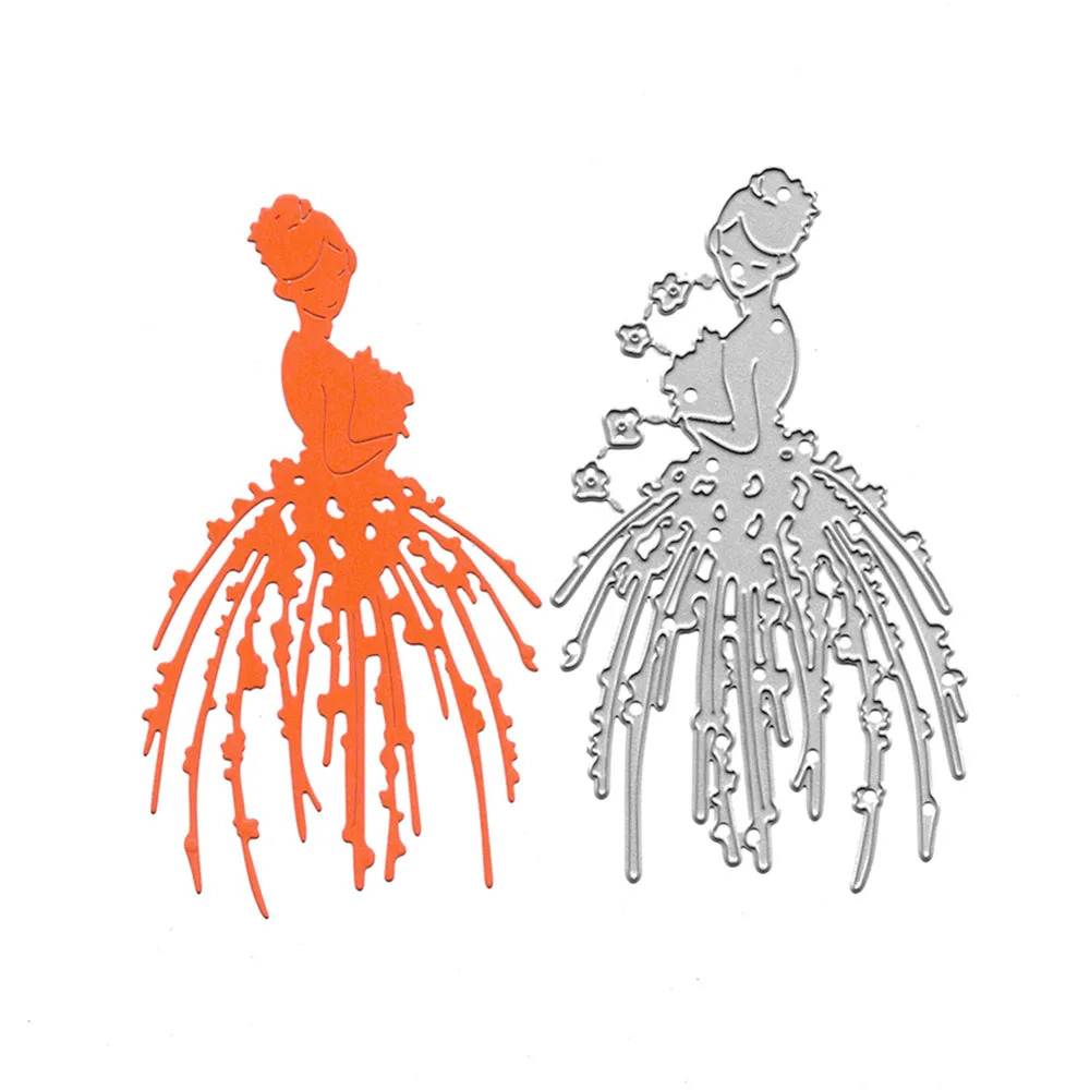 Умирает Скрапбукинг Красота девушка штанцевый нож DIY папки для тиснения