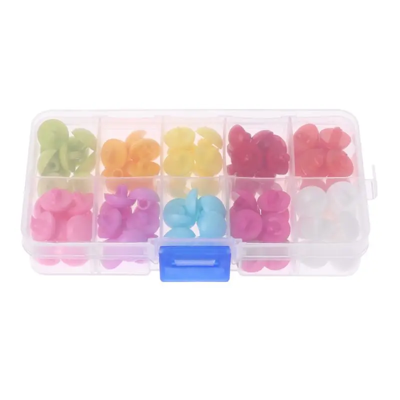 

100pcs 12.5mm Round Mushroom Domed Shank Buttons Sewing Scrapbooking Craft DIY Accessories