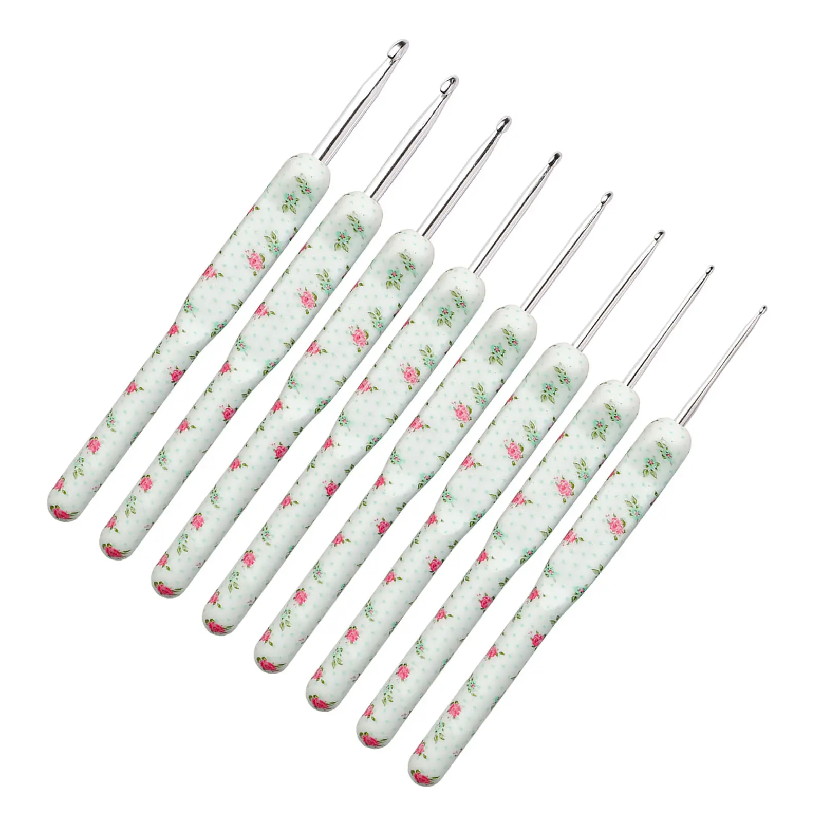 

Набор крючков для вязания, 8 шт., алюминиевые спицы 2,5 мм, 3 мм, 3,5 мм, 4 мм, 4,5 мм, 5 мм, 5,5 мм, 6 мм, швейный инструмент