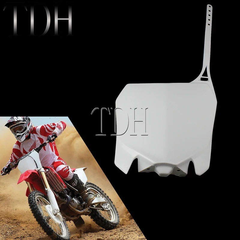 Для Honda CRF250R CRF450R CRF 250 450 R Белый Мотокросс Байк гоночный передний номерной знак