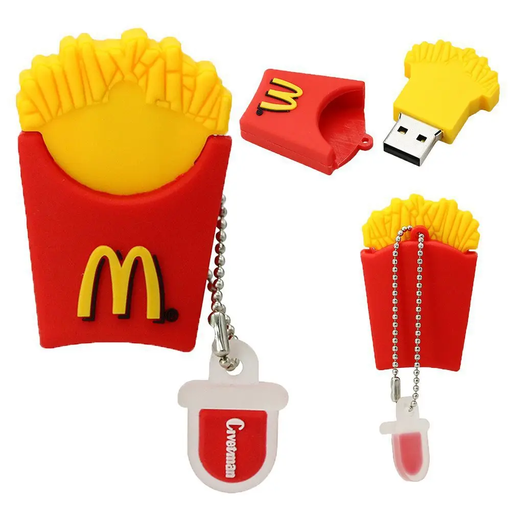 McDonald'shamburger фри USB флэш накопитель модная еда креативная реклама бизнес подарок 8