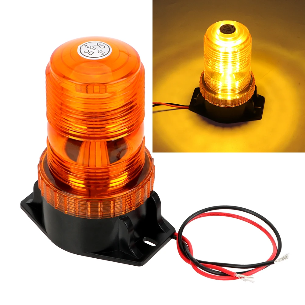 

DC 12V Strobe Emergency Lamp Universal Flash Beacon LED Strobe Flashing Light Car-styling Truck Warning Light Car Accessories