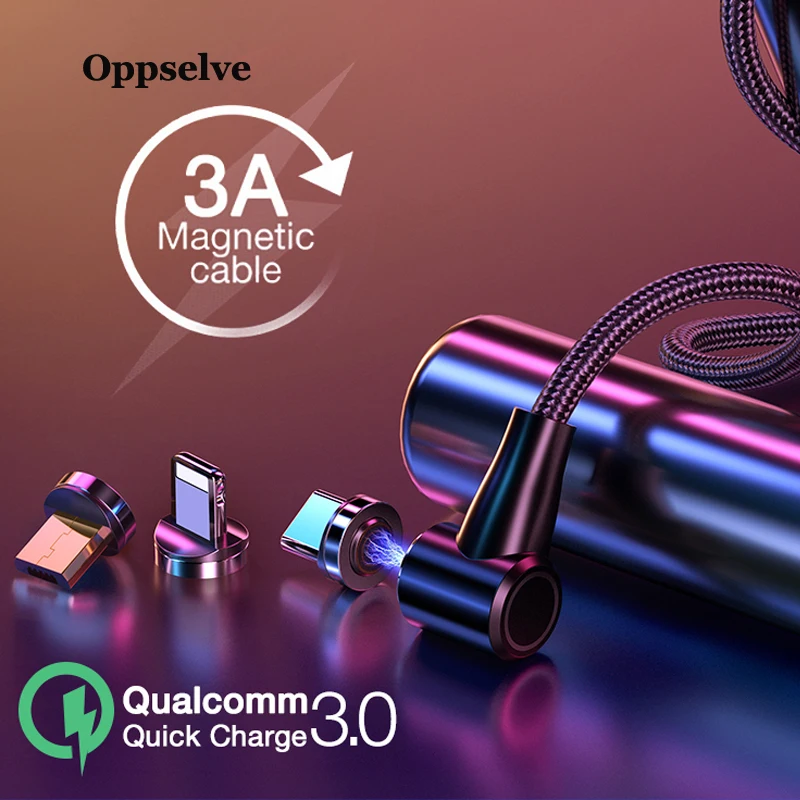 2 м Магнитный кабель Micro USB Type C адаптер зарядное устройство Быстрая зарядка для