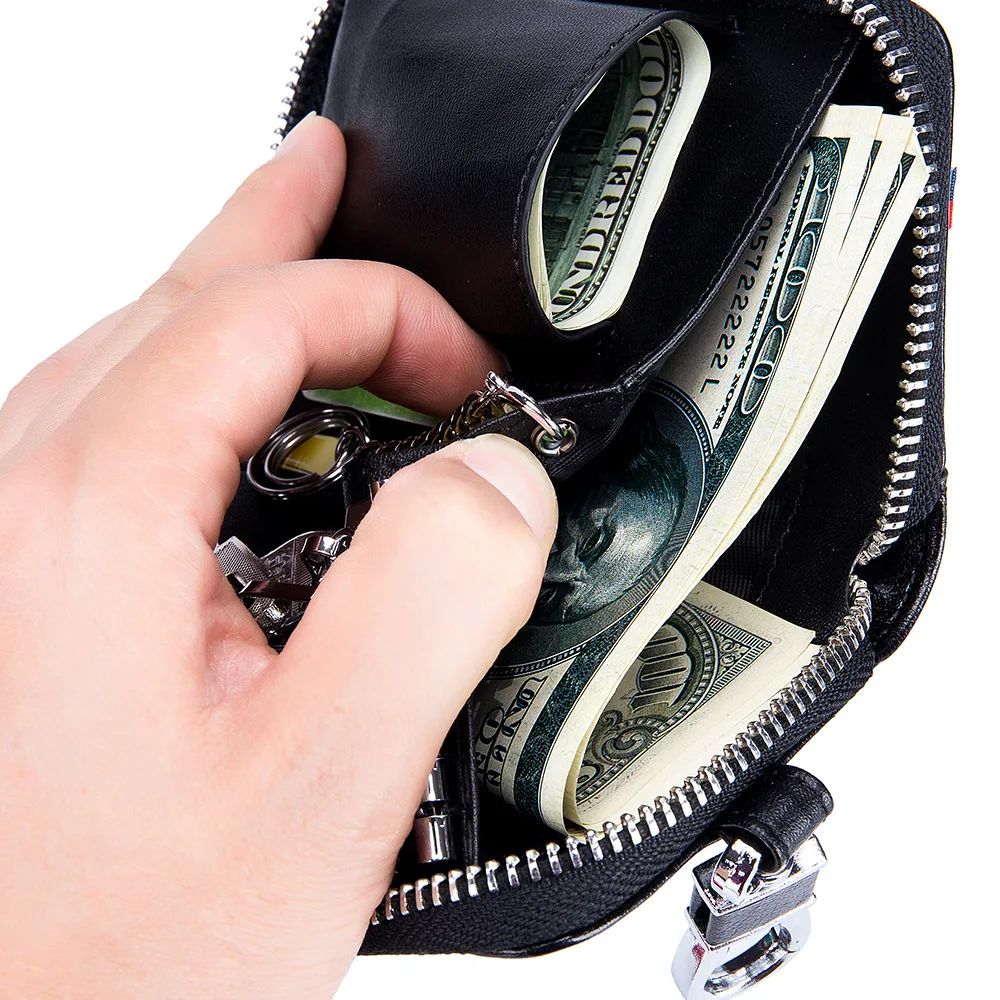 Кошелек для ключей из натуральной кожи мужчин и женщин модный брендовый