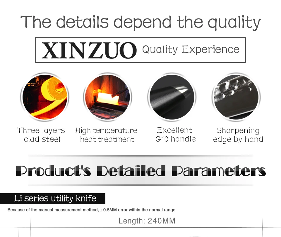 XINZUO 5 ''дюймовый универсальный нож 3 слоя 440C кухонный нож из нержавеющей стали G10 Ручка Samura Fruite ножи для очистки овощей