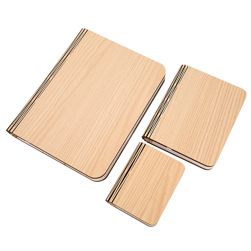 

Portable 3 Colors 3D Creative LED Book Night Light Wooden 5V USB Rechargeable