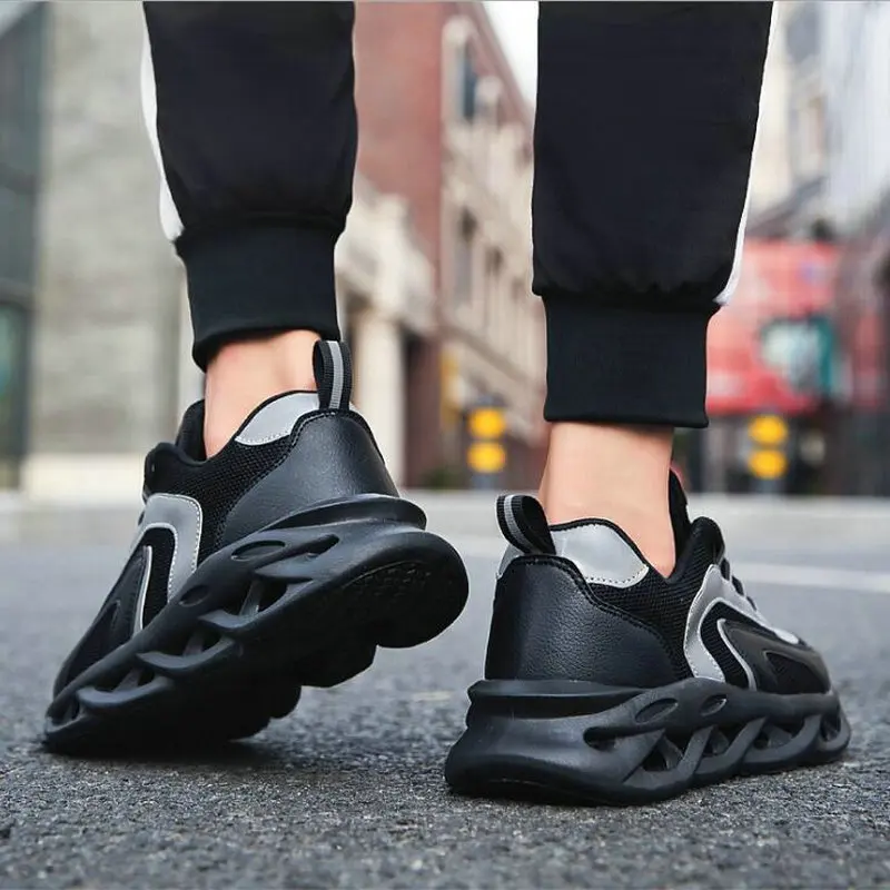 Comfortable Man Casual Shoes Outdoor Non-slip Breathable Luminous Reflective Fashion Sneakers Thick bottom shoes A56-94 |