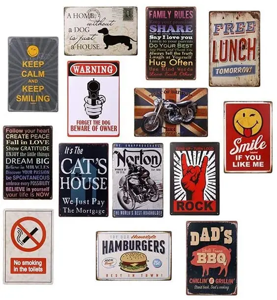 

CaiBaiHui Household Classic Tin Sign Sexy Girl Bar Club Cafe Home Wall Art Decoration Posters Retro 8 x 12 Inches