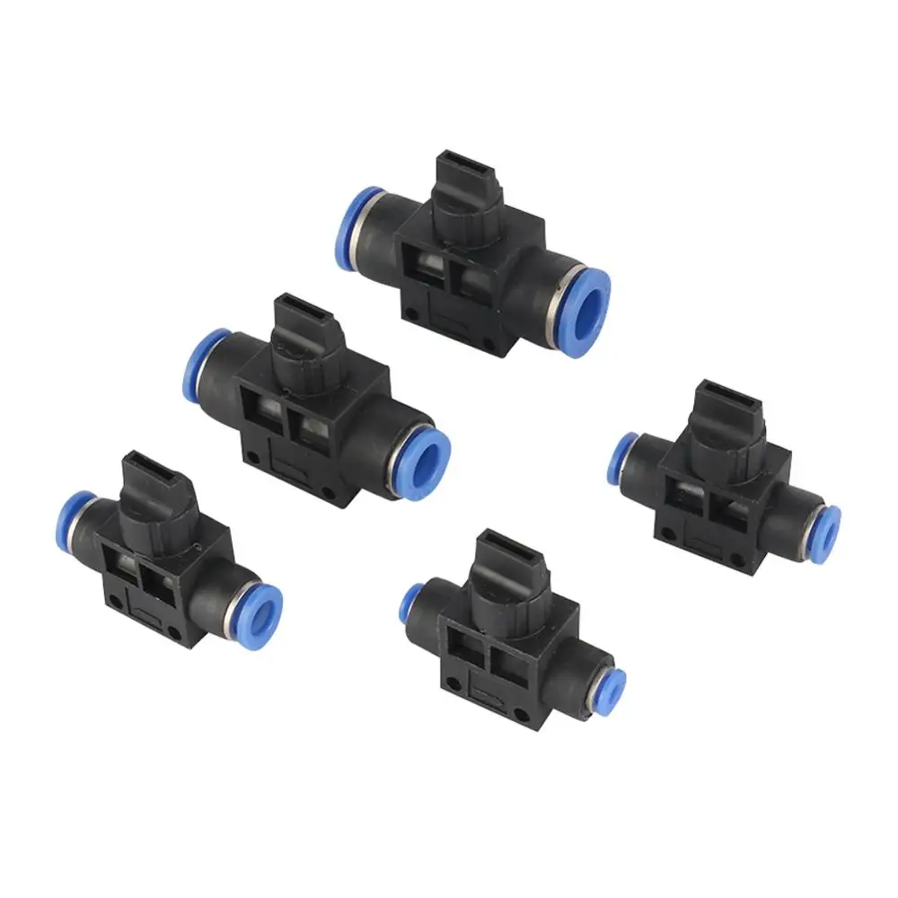 Пневматический ручной клапан с наружным диаметром 4 мм 6 8 10 12 Т образное