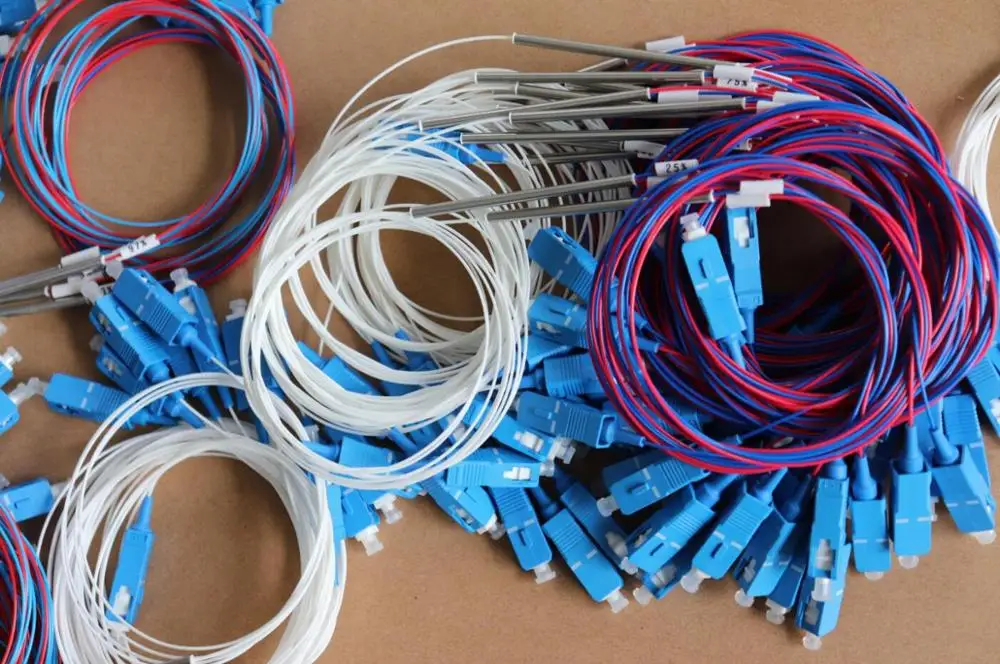 Мини волоконно оптический FBT сплиттер 1X2 с SC/UPC 5/95 10/90 15/85 50/50 20/80 50