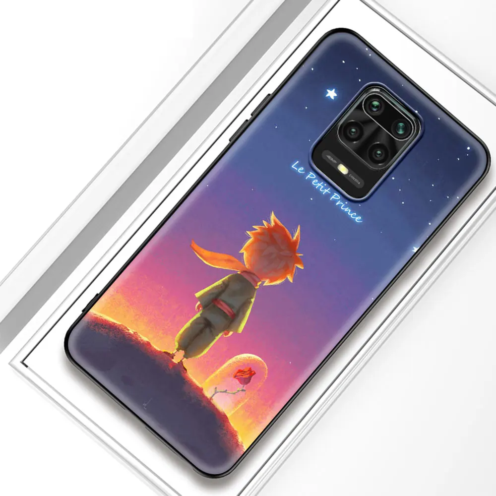 

Cute Little Prince Fox Silicone Case Funda For Xiaomi Redmi Note 9T 9S 9 8 K40 Pro 8T 8A 9A 9C 7 7A 6 6A Black Shell Cover Coque