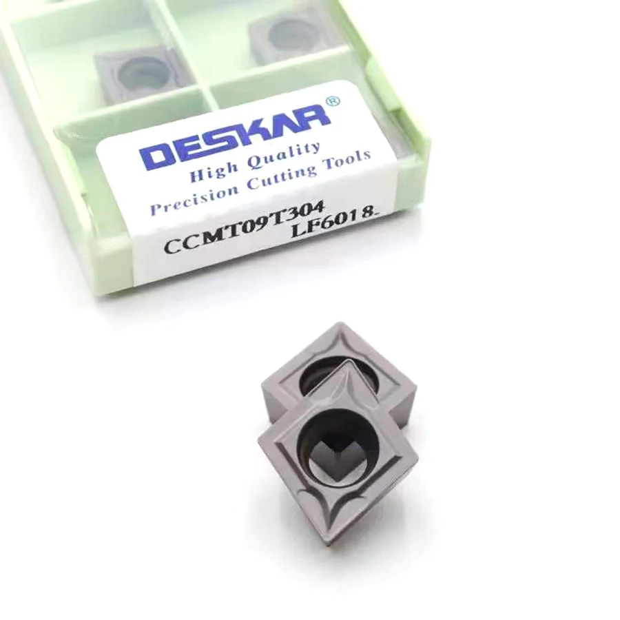 

DESKAR CCMT060204 09T304 120408 TCMT16T304 110208 SCMT09T308 DCMT11T308 LF6018 Carbide Inserts CNC Lathe Internal Turning Tools