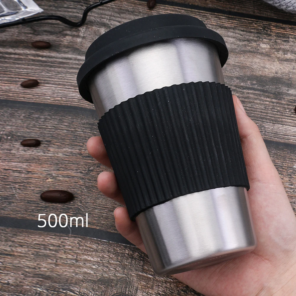 Нержавеющая сталь металлическая чаша для Кофе Чай пиво сок питьевой кружки