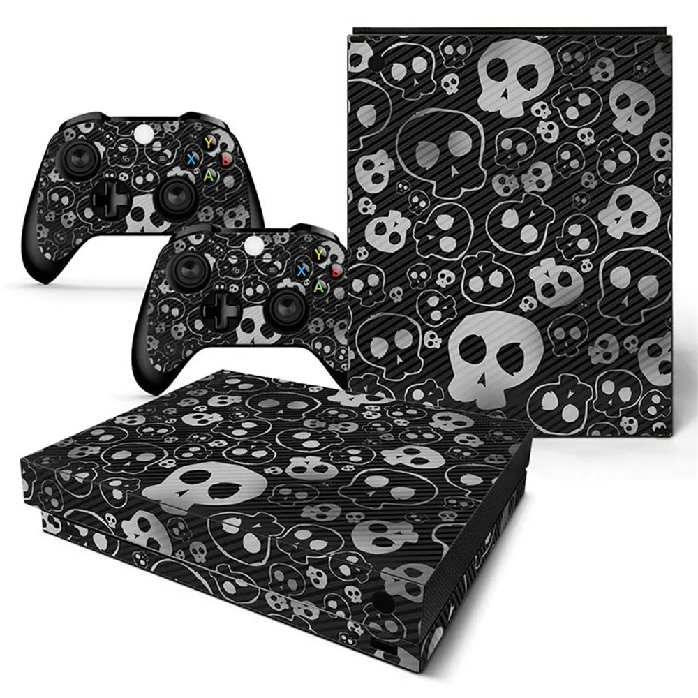 Полноразмерные защитные наклейки для консоли Xbox One X с 2 переводками беспроводных