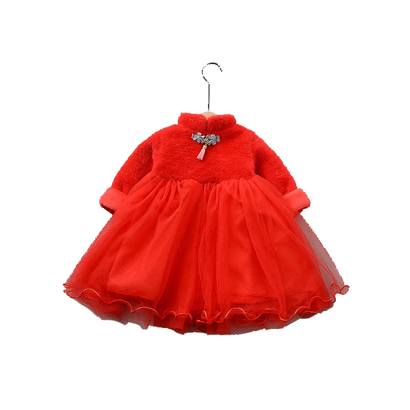 Новинка; сезон осень-зима; однотонное платье для малышей; vestido infantil; милое зимнее платье в западном стиле для маленьких девочек; пальто принцессы с мехом; Верхняя одежда; подарок