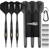 cyeelife brass soft tip darts 18g with carry case and extra plastic points flightsprofessional electronic dart set