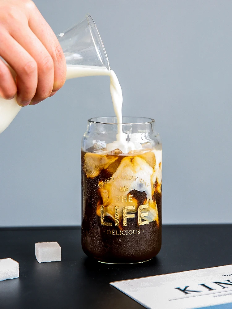 Прозрачная креативная пивная кофейная чашка Женская художественная прозрачная