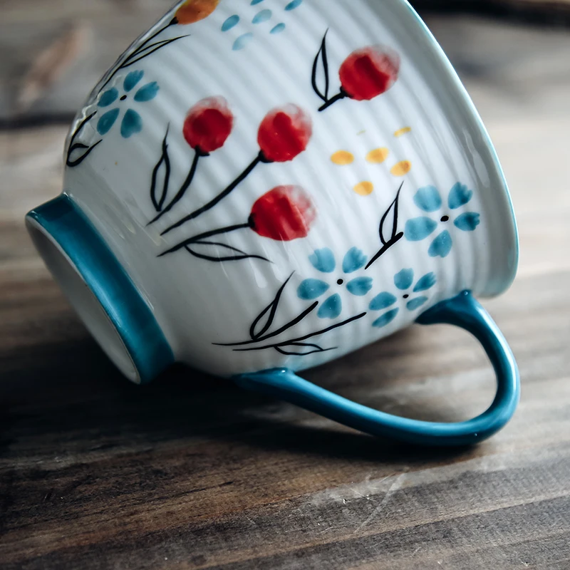 Простая кружка для молока и кофе кружки домашняя керамическая завтрака хлопьев