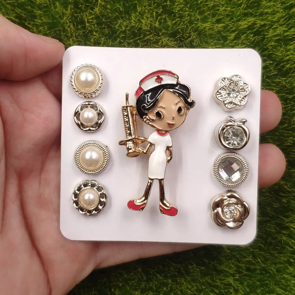 Жемчужная эмалированная брошь булавки с разделенными волосами для девушек
