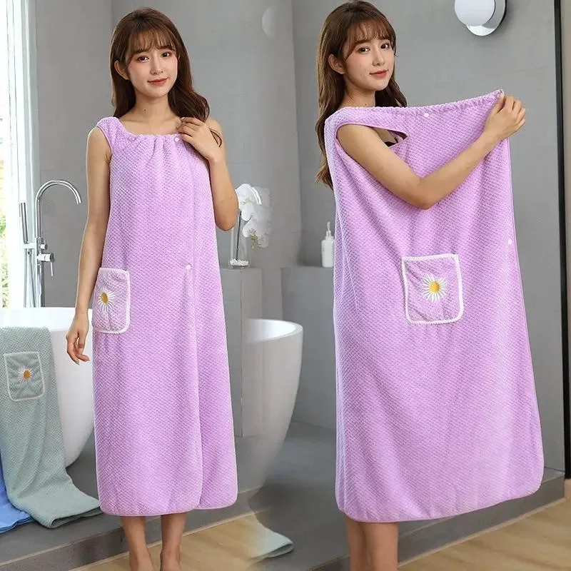 

Plus Size Super Long Large Bath Towel Microfiber Wearable Soft Bathrobe Women Miraculous Beach Spa Bathroom Towels Quick Dry