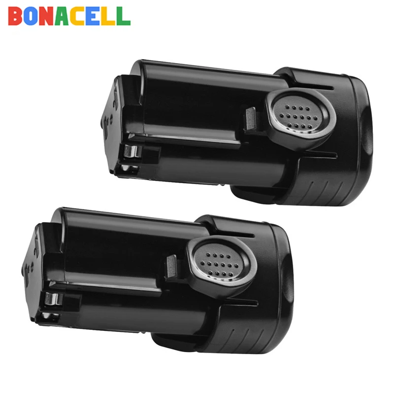 Bonacell 2 шт. 2000 мА/ч LBXR12 для BLACK&DECKER аккумуляторная батарея 12V li ion BL1110 BL1310 BL1510 LB12 LBX12