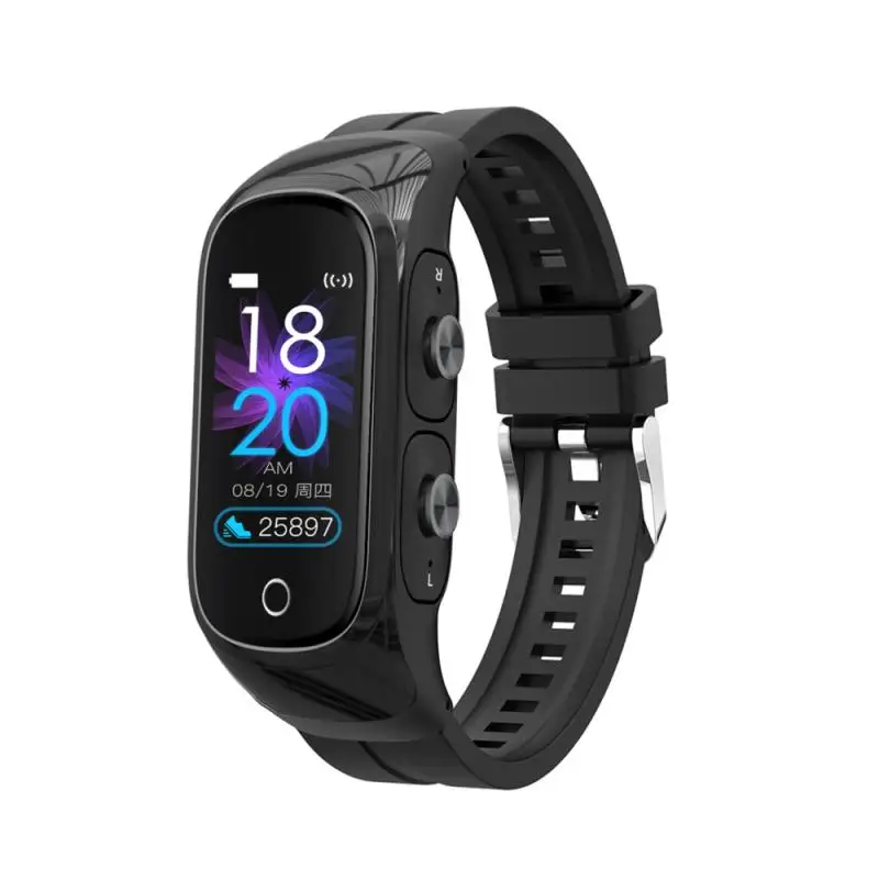 

N8 Sport Smart Watch Bracelet TWS Bluetooth Earphone Men Women Blood Pressure Sleep Monitor Sports Smartwatch For Xiaomi IPhone