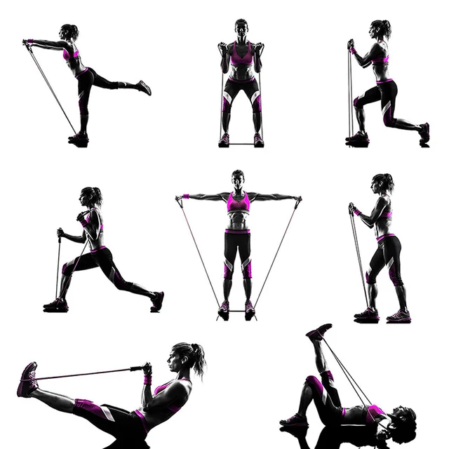 Yoga Pull Rope Elastic Resistance Bands 6
