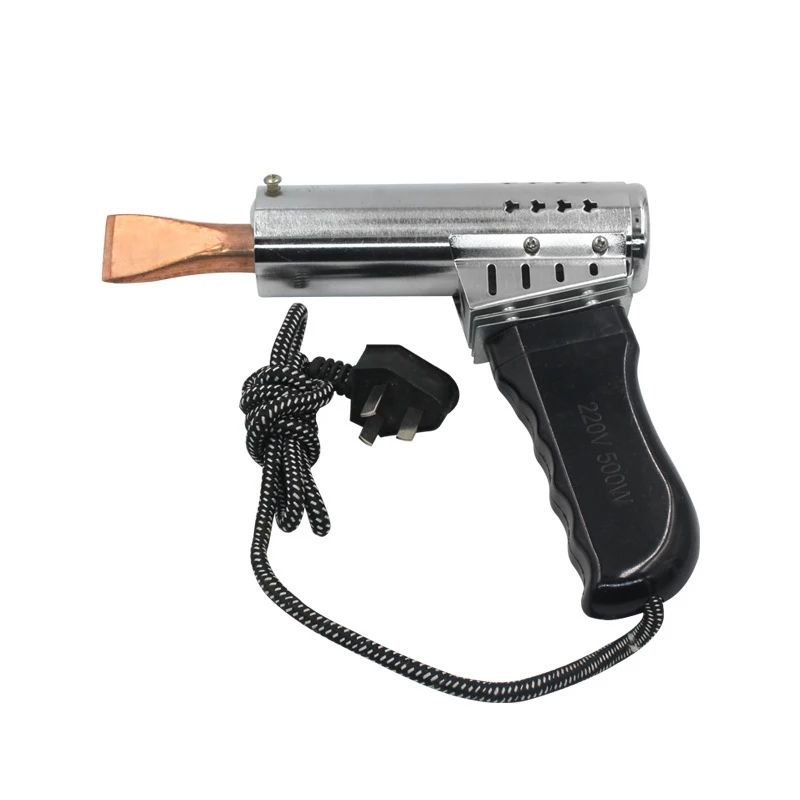 Универсальный паяльный пистолет, 220 В, 500 Вт, наконечник долота, ручной мощный паяльник, паяльный пистолет с температурой-°C