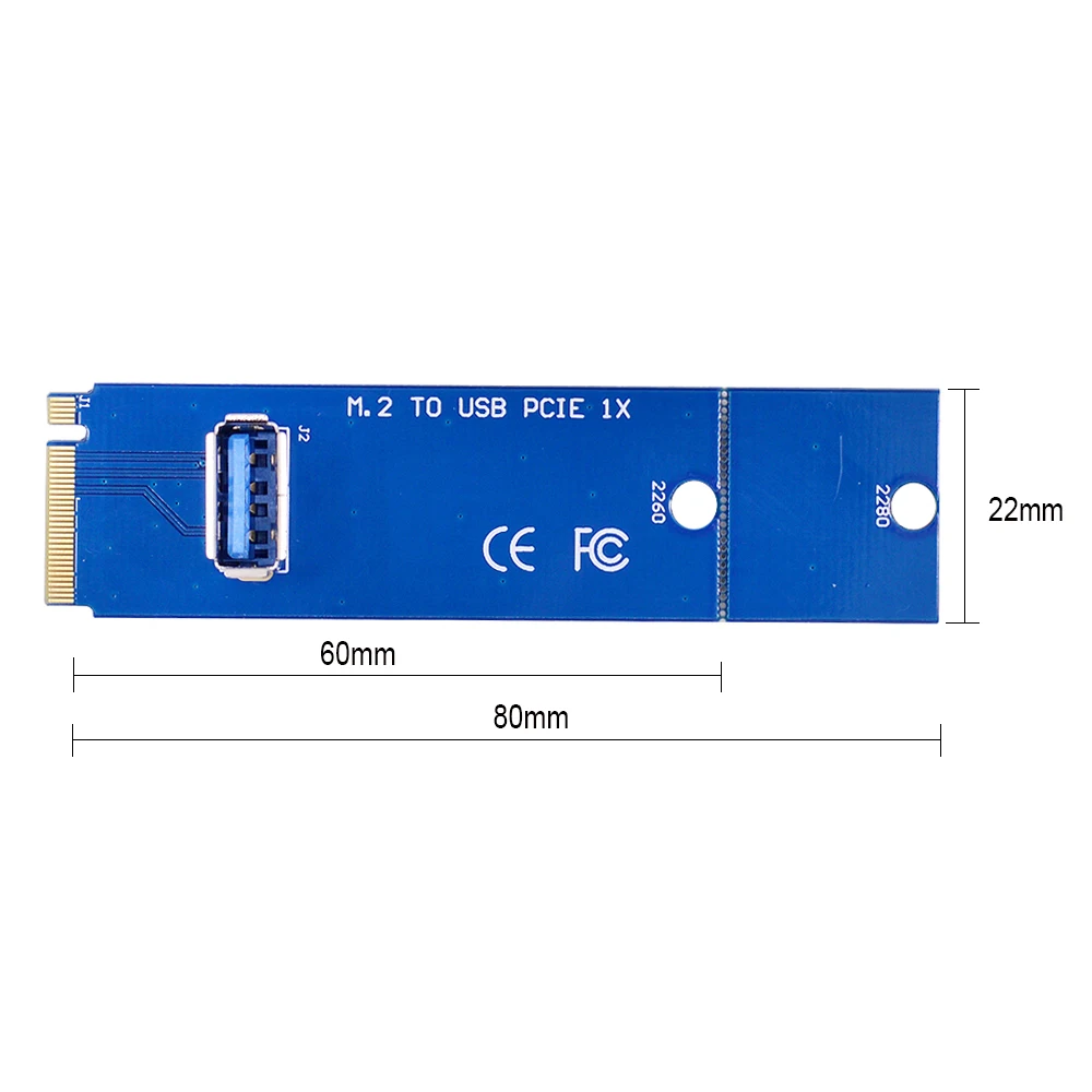 CHIPAL 100 шт. NGFF M.2 на USB 3 0 переносная карта M2 USB3.0 адаптер для PCI-E Райзер-карта PCI Express 1X