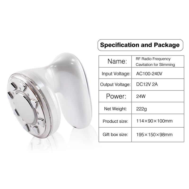 RF ультразвуковая кавитация машина для похудения светодиодный фотон Подтяжки