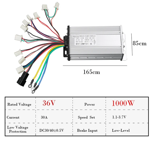 Бесщеточный контроллер 48v 1000w схема 36V 1000w Ebike Controller 48V Electric Bike 12 Mosfet Brushless Controller 1000