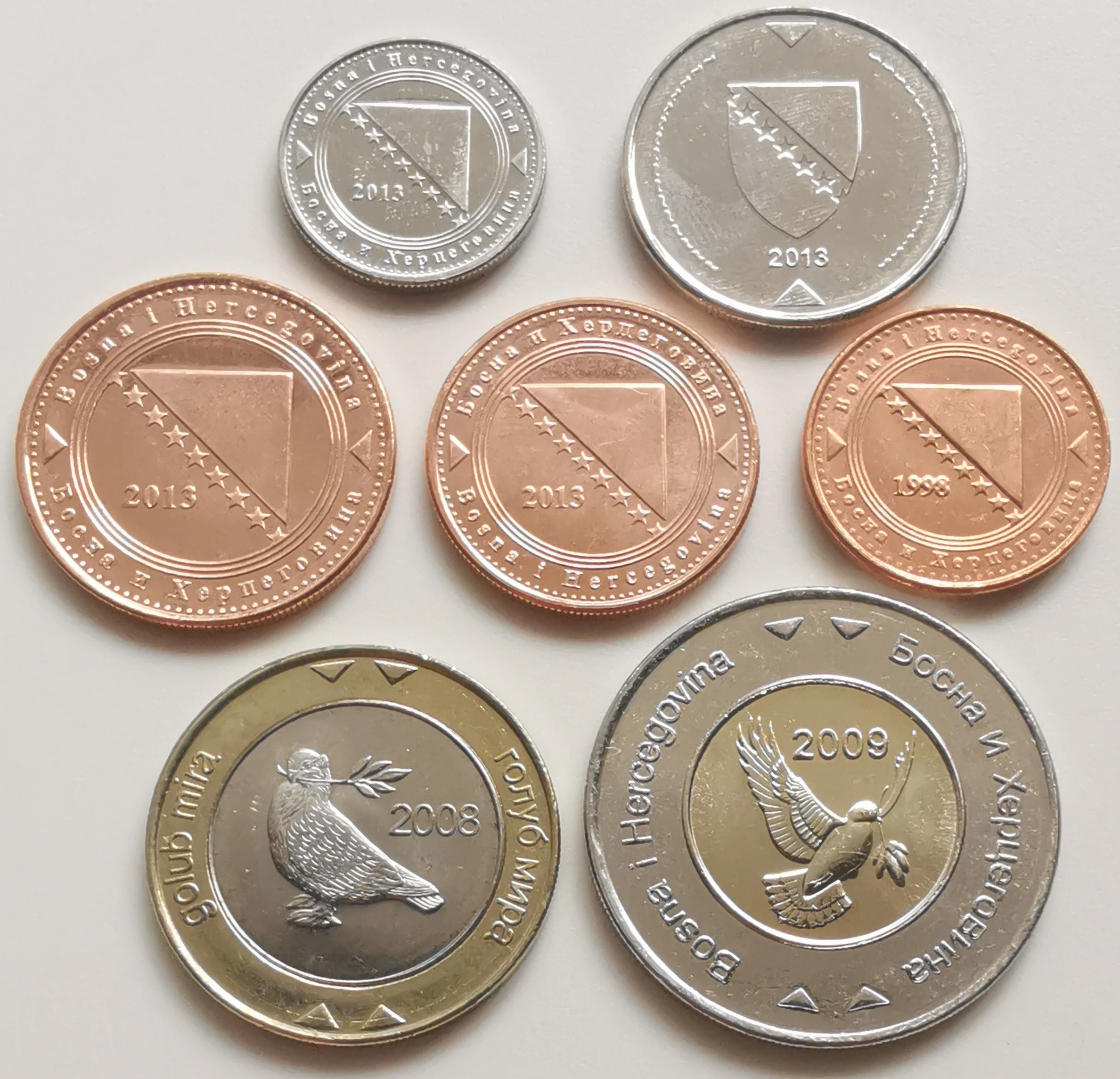 Редкая монета Босния вина 7 шт./компл. UNC оригинальная не распространяется|coin