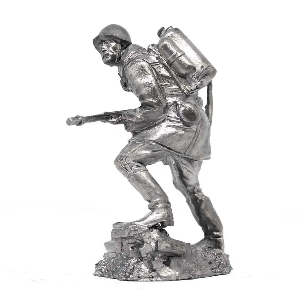 Красноармеец РККА 1943-45 гг - оловянный солдатик фигурка 54 мм P398 | Дом и сад