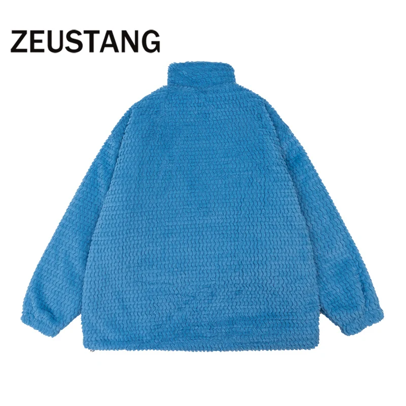 Уличная модная куртка Zeusntang в стиле Харадзюку повседневные свободные пальто с
