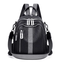 2022 new trend ladies backpack leather youth backpack large lady travel backpack lady fashion backpack youth school bag black